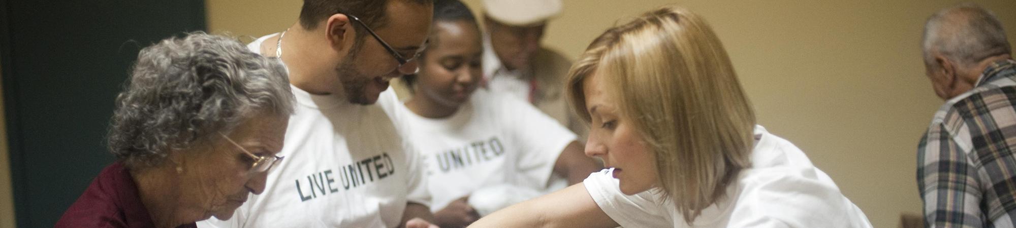 People helping each other